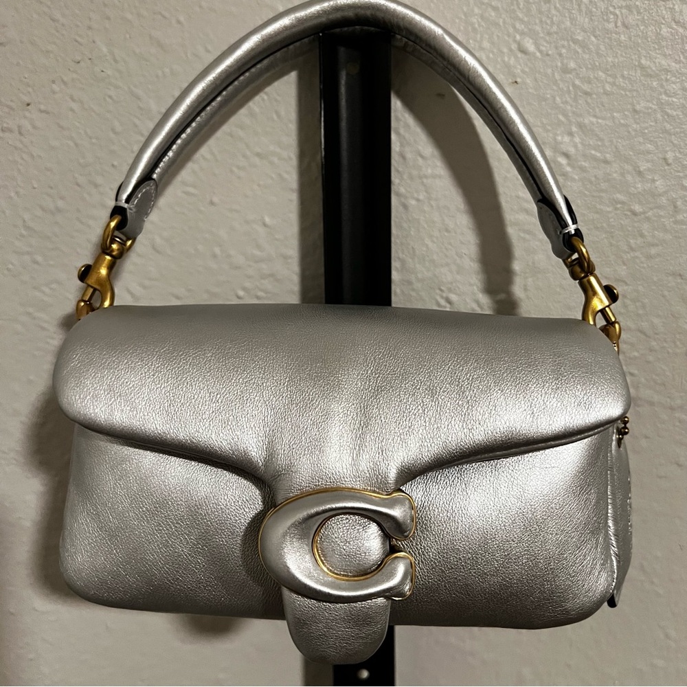 Coach Metallic Pillow Tabby 18